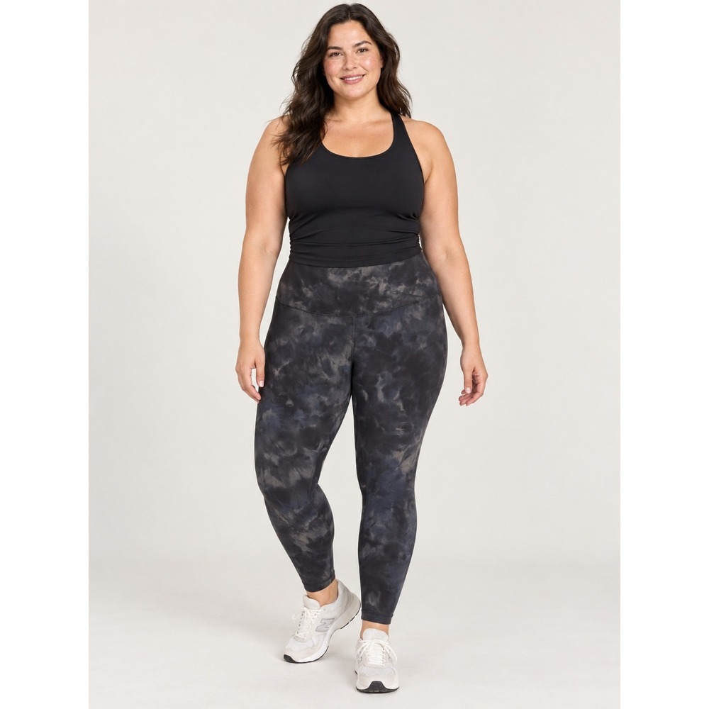 Lululemon Align High-Rise Crop 25" Diamond Dye Graphite Grey Bronze Green Sz 14